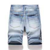 Amiri Logo Denim Shorts #2011